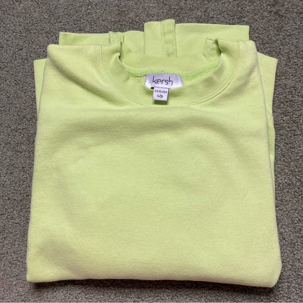 Kersh Light Green Knit Top